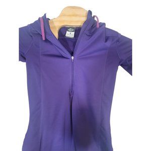 Nike Purple Half‎ Zip Moisture Wicking Athletic Hoodie Size Small